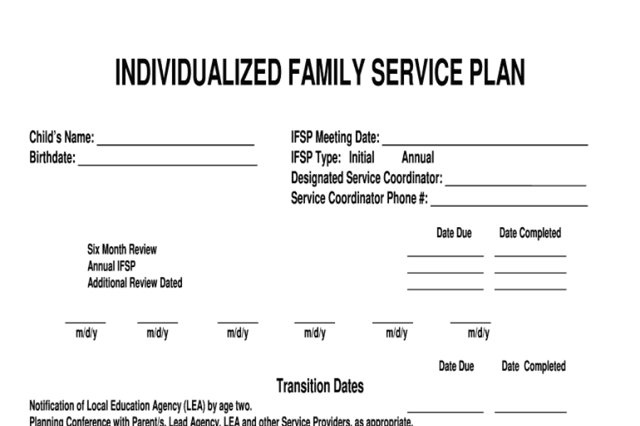 individual service plan